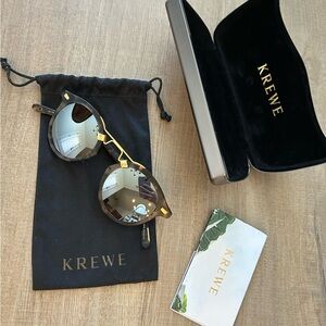 KREWE Reflective Tortoise Sunglasses